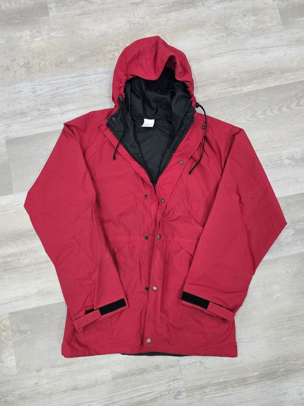 Vtg 1995 GORE-TEX Mountain Jacket Red Medium Made in USA Technical Shell Rare